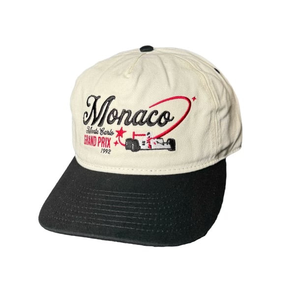 Monaco Racing SnapBack - Cream & Black